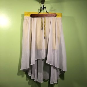 Armani exchange high low skirt